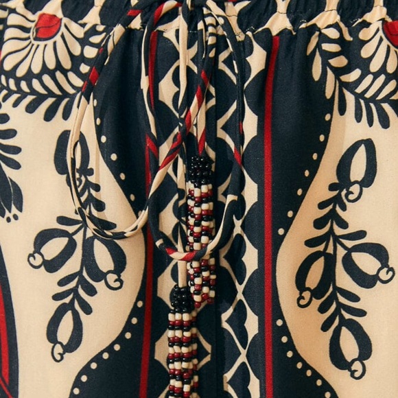 Farm Rio Black Passion Scarf Pants - Picture 6 of 10